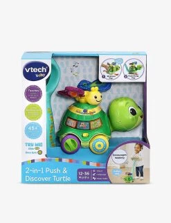 VTech 2-in-1 Push & Discover Turtle Toy