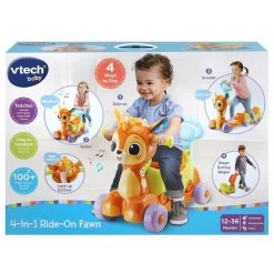 Vtech 4-In-1 Ride On Fawn -Vtech vtech babies vtech 4 in 1 ride on fawn 39226023936221