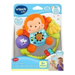 Vtech Little Friendlies Swing & Shake Monkey Rattle -Vtech vtech babies vtech little friendlies swing shake monkey rattle 39224377114845