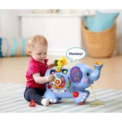 VTech Pull & Discover Activity Elephant -Vtech vtech babies vtech pull discover activity elephant 37128160772317