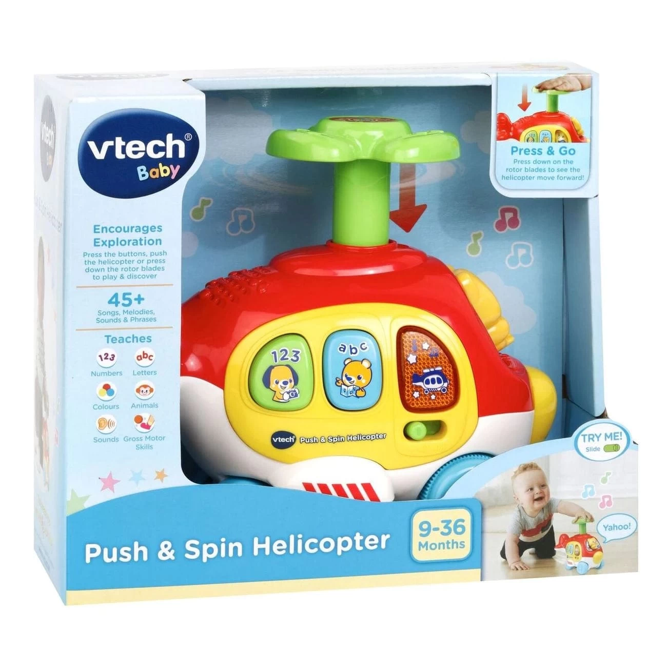 Vtech Push & Spin Helicopter 3 Vtech Push & Spin Helicopter
